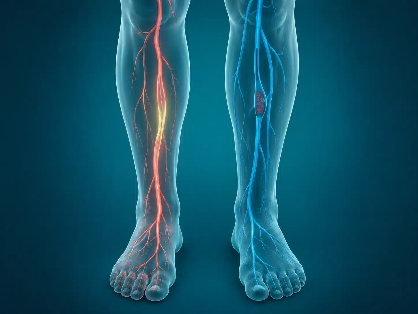 Arteries and veins of the leg